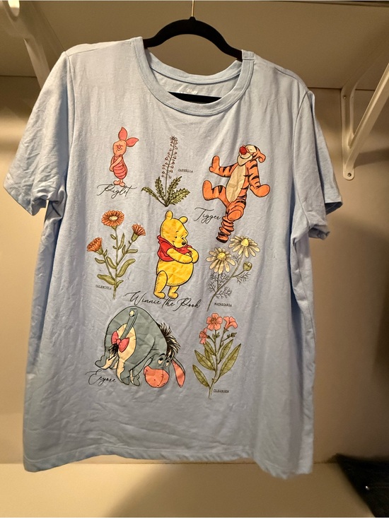 Disney Tops - Disney Light Blue Winnie the Pooh & Friends Short Sleeve Graphic Tee